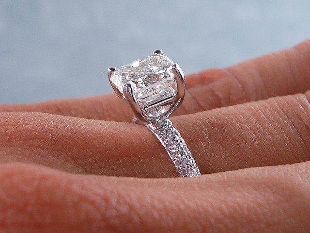 Radiant Cut Diamond Engagement Rings
 2 03 CTW RADIANT CUT DIAMOND ENGAGEMENT RING H SI1