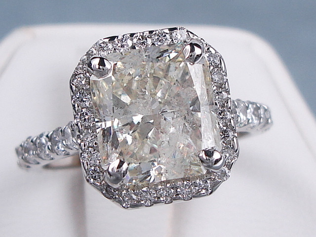 Radiant Cut Diamond Engagement Rings
 4 40 CTW RADIANT CUT DIAMOND ENGAGEMENT RING
