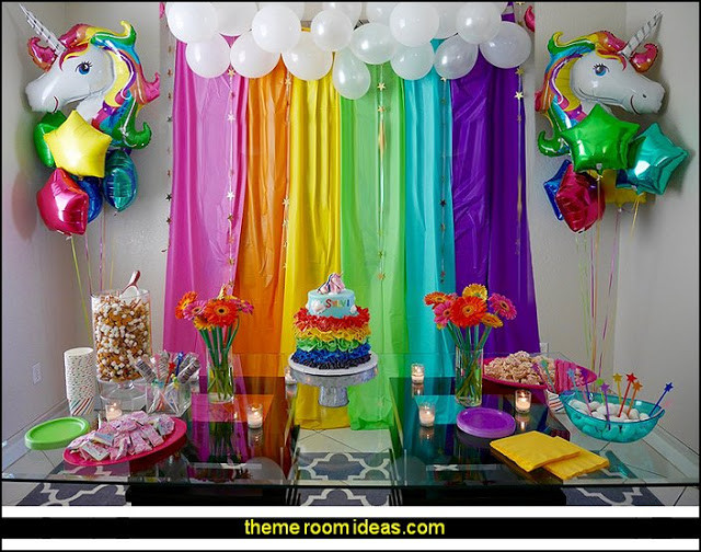 Rainbow And Unicorn Party Ideas
 Decorating theme bedrooms Maries Manor unicorn