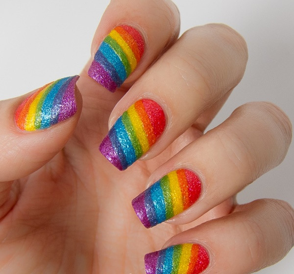 Rainbow Nail Art
 How To Make Rainbow Nail Art Designs