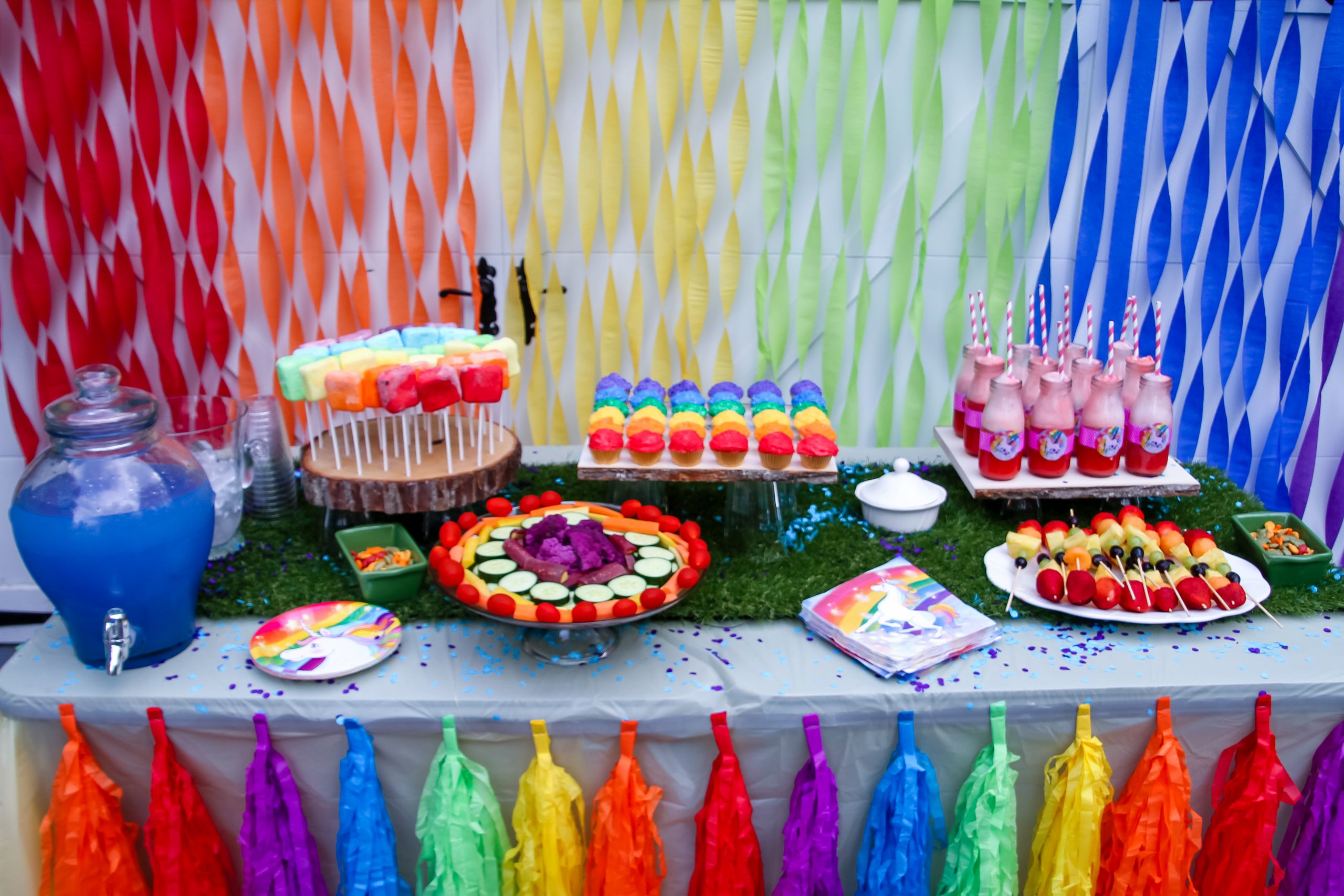Rainbow Unicorn Birthday Party Ideas
 Unicorn Rainbow birthday Party