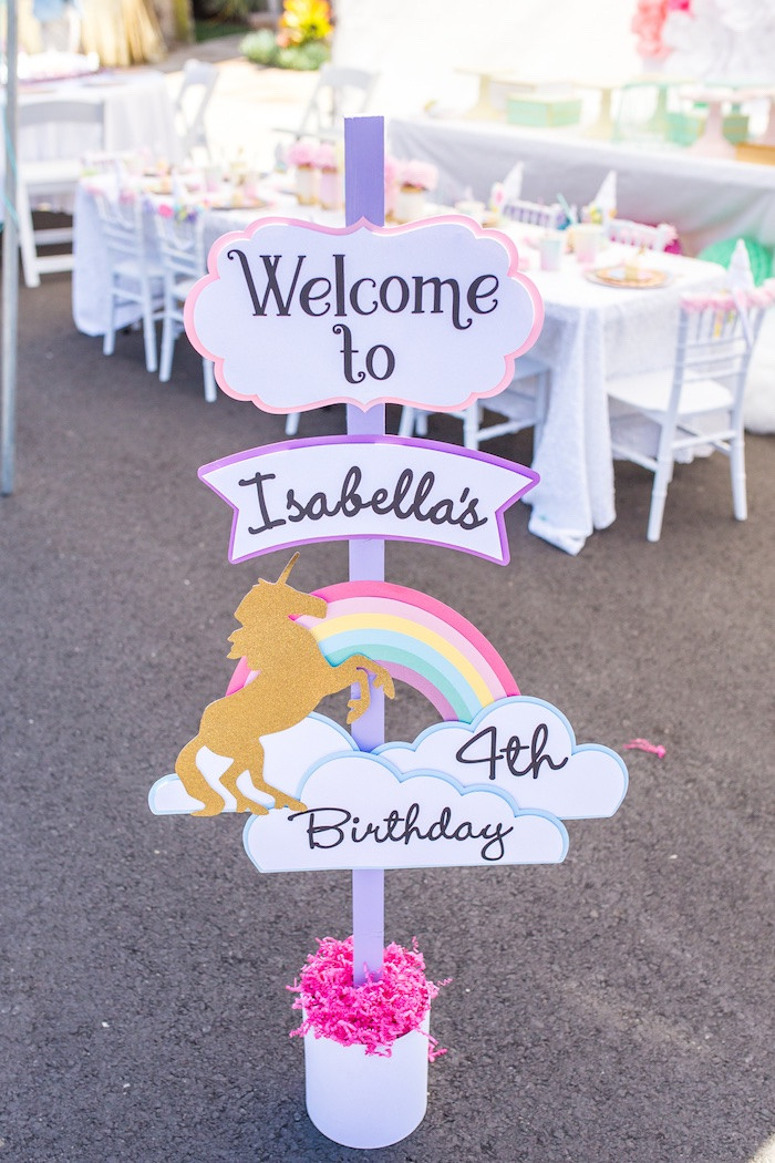 Rainbow Unicorn Birthday Party Ideas
 Kara s Party Ideas Magical Unicorn Birthday Party