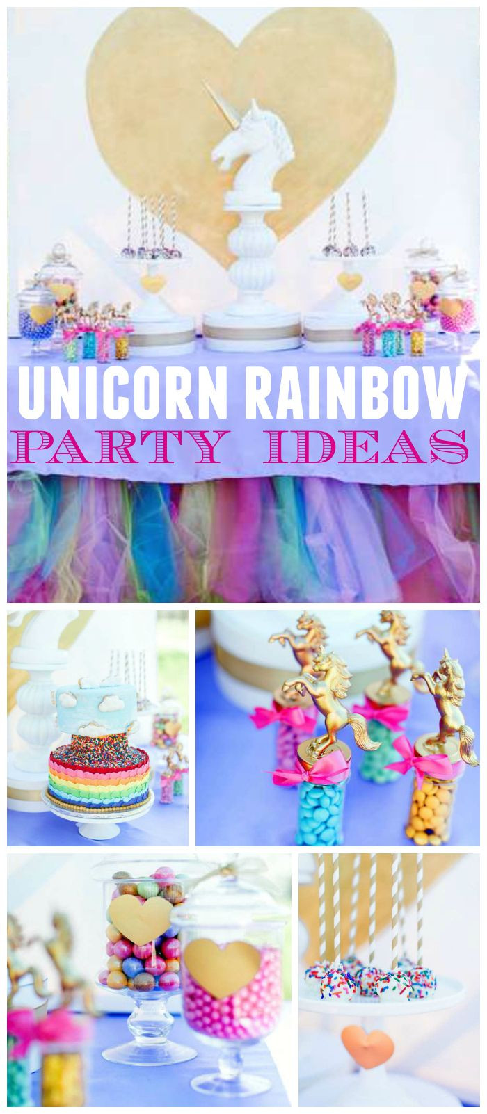 Rainbow Unicorn Party Ideas
 5901 best beby shawe images on Pinterest