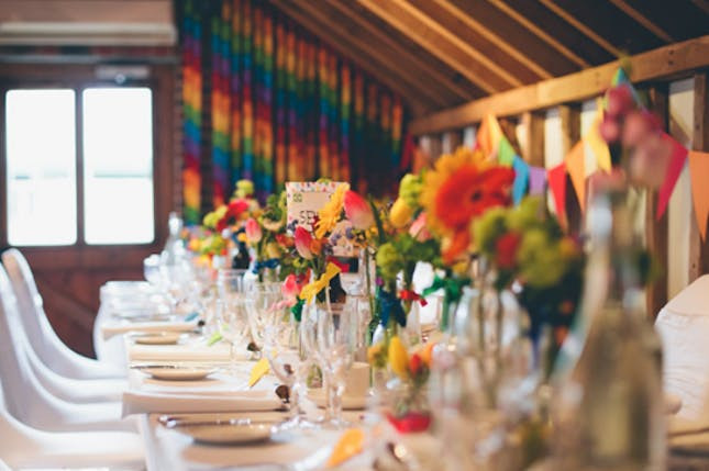 Rainbow Wedding Decorations
 Rocking the Color Wheel Pride Party Decor Done Right
