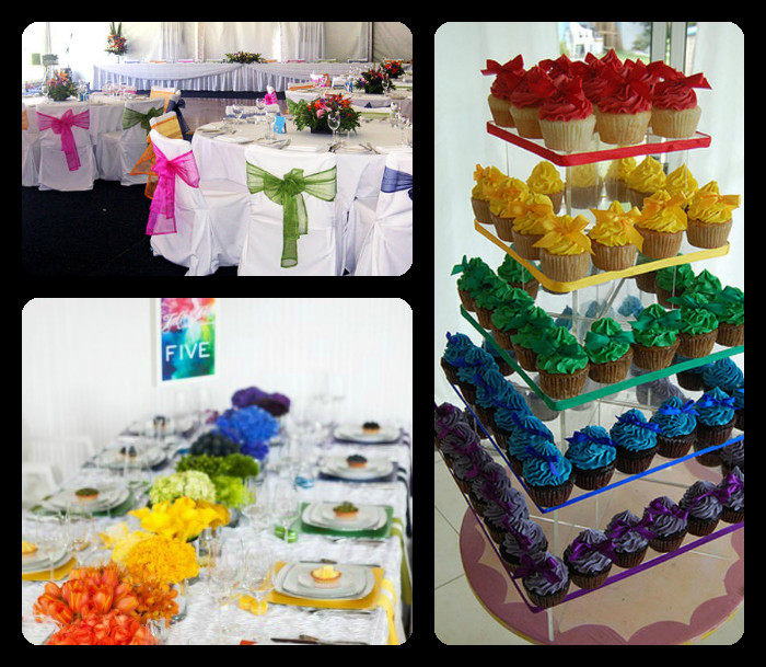 Rainbow Wedding Decorations
 Events By Tammy 2013 Wedding Trend 1 Rainbow Theme