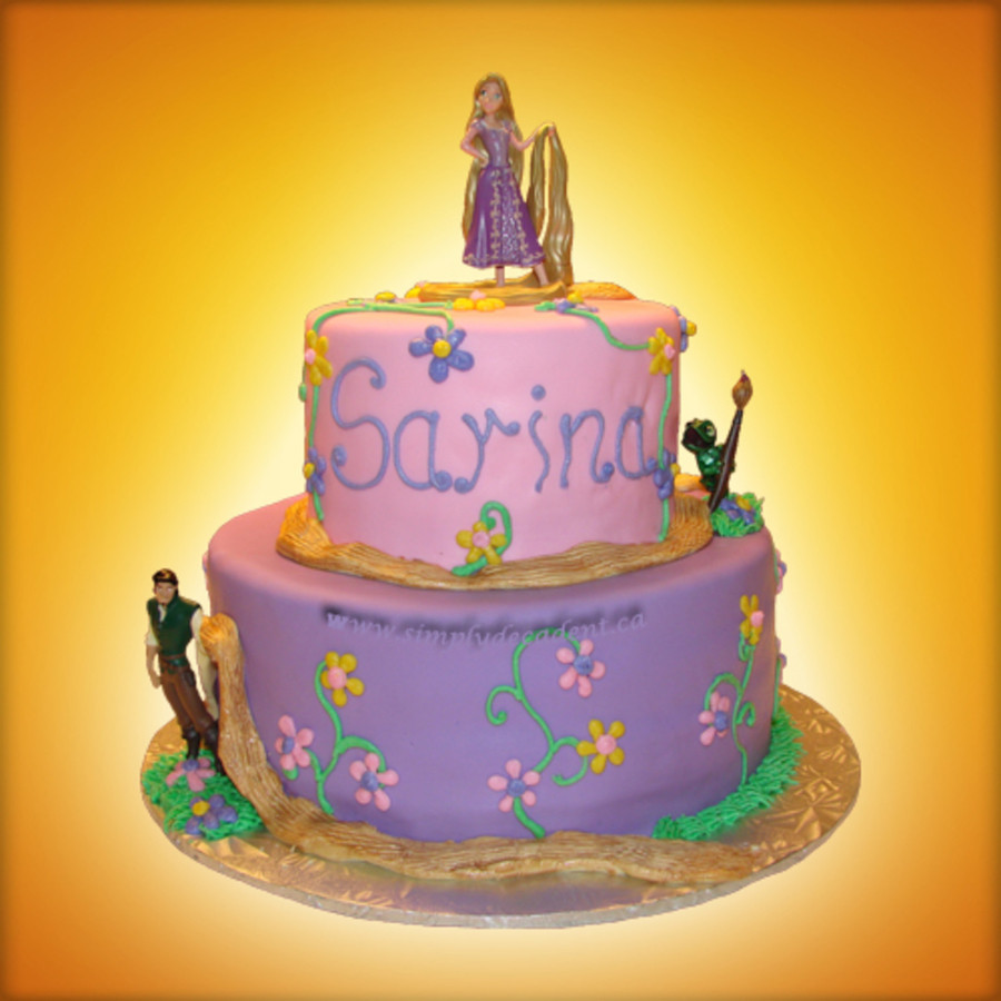 Rapunzel Birthday Cake
 Disney Tangled Rapunzel Birthday Cake CakeCentral