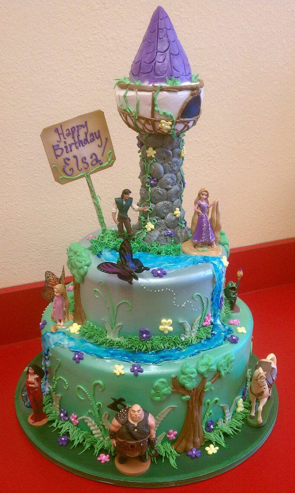 Rapunzel Birthday Cake
 Pin by Melissa Beers on Chloe s 8th birthday