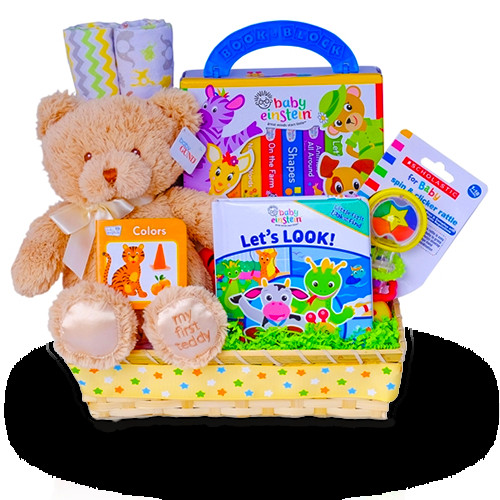 Readers Gift Basket Ideas
 Reading with a Bear Baby Einstein Gift Basket ships to USA