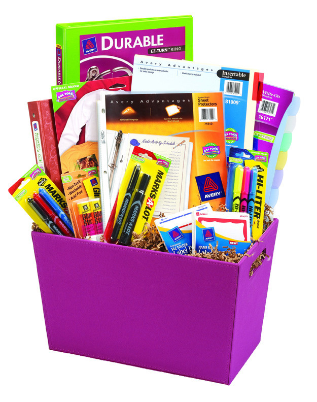 Readers Gift Basket Ideas
 Giveaway Avery Dennison School Supplies & Box Tops for