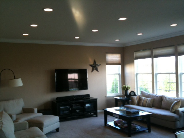 Recessed Lights Living Room
 Recessed Lighting Installation Drywall Repair Painting