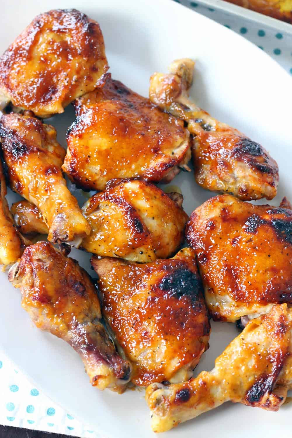 Recipe Baked Chicken
 Two Ingre nt Crispy Oven Baked BBQ Chicken
