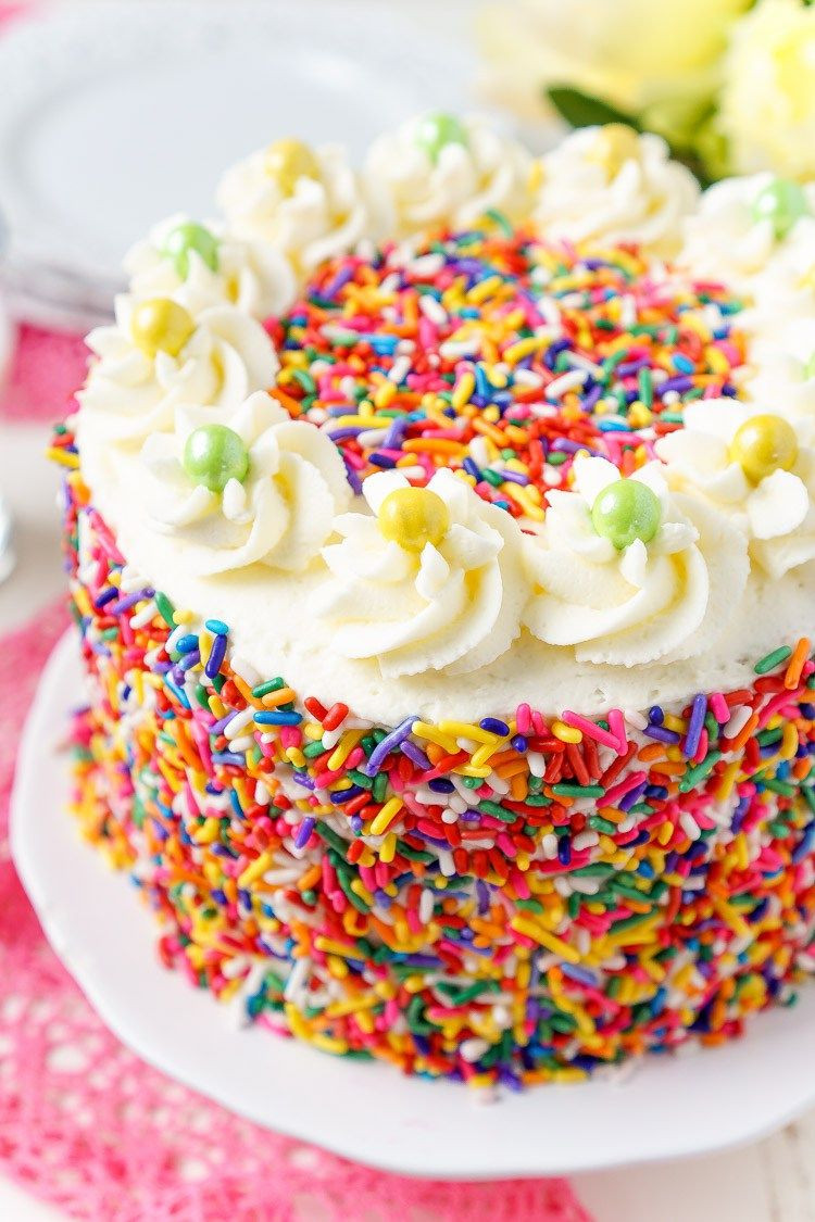 Recipes Birthday Cake
 Funfetti Birthday Cake FoodBlogs