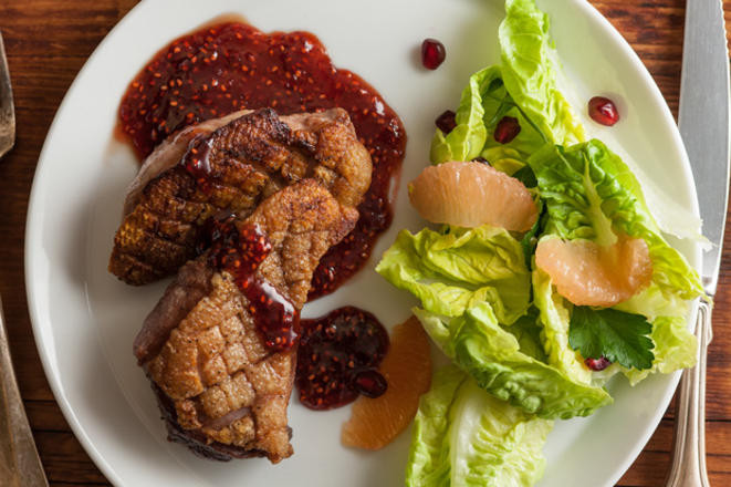 Recipes For Duck Breasts
 Seared Duck Breasts with Raspberry Honey Glaze Recipe
