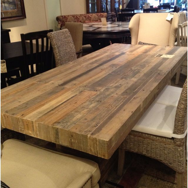 Reclaimed Wood Dining Table DIY
 Reclaimed wood dining table