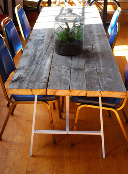 Reclaimed Wood Dining Table DIY
 DIY Reclaimed Wood Dining Table