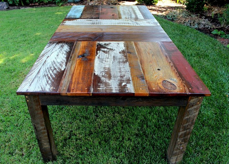Reclaimed Wood Dining Table DIY
 reclaimed wood dining table