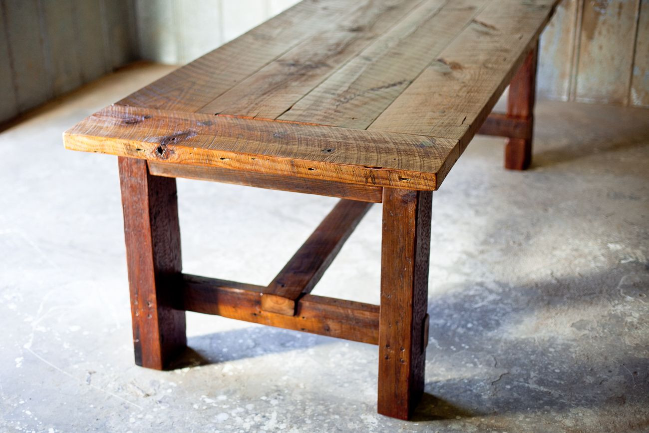 Reclaimed Wood Dining Table DIY
 Broad Street Farm Table Farm Table in 2019
