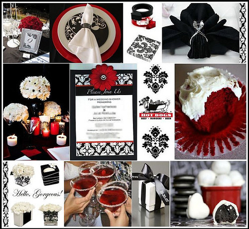 Red Black And White Wedding Decorations
 The Diamond Ring Color themes for your wedding