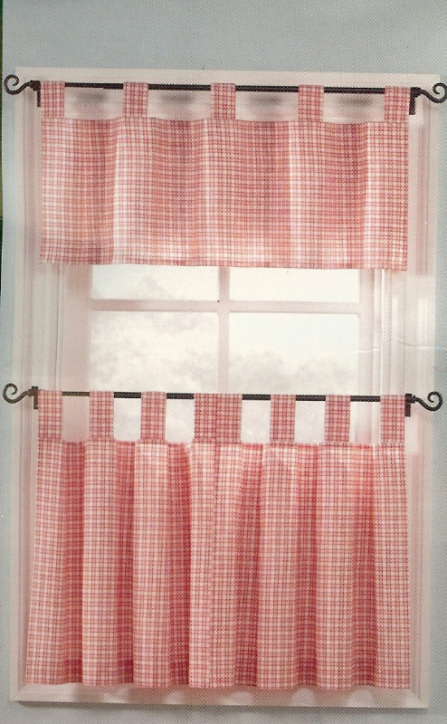 Red Checkered Kitchen Curtains
 Red checkered kitchen curtains 3