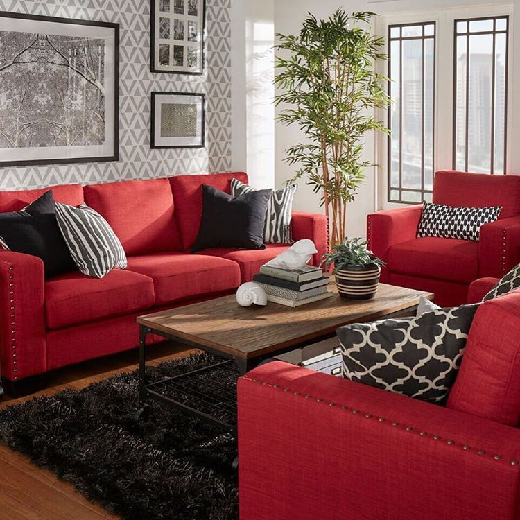 Red Couches Living Room Ideas
 Bold red couches What a statement redcouch