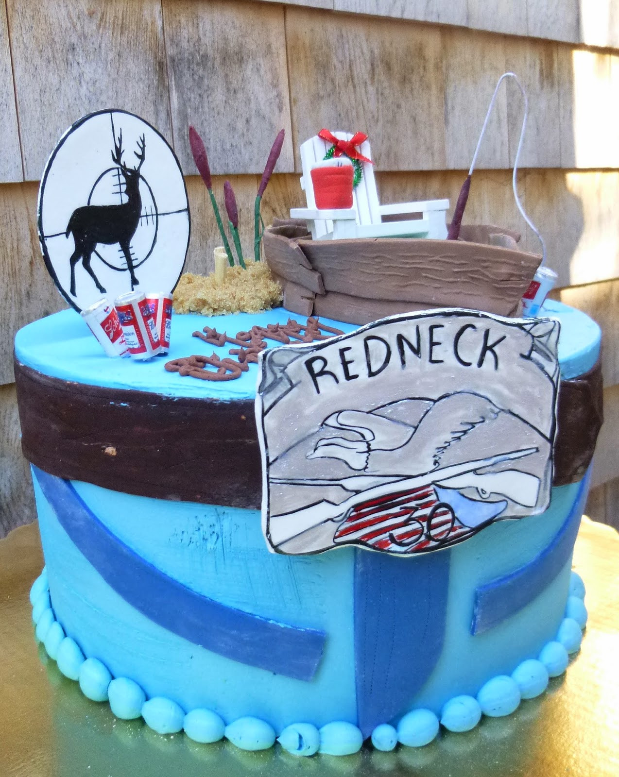 Redneck Birthday Cake
 Artisan Bake Shop Redneck 30th Birthday Cake