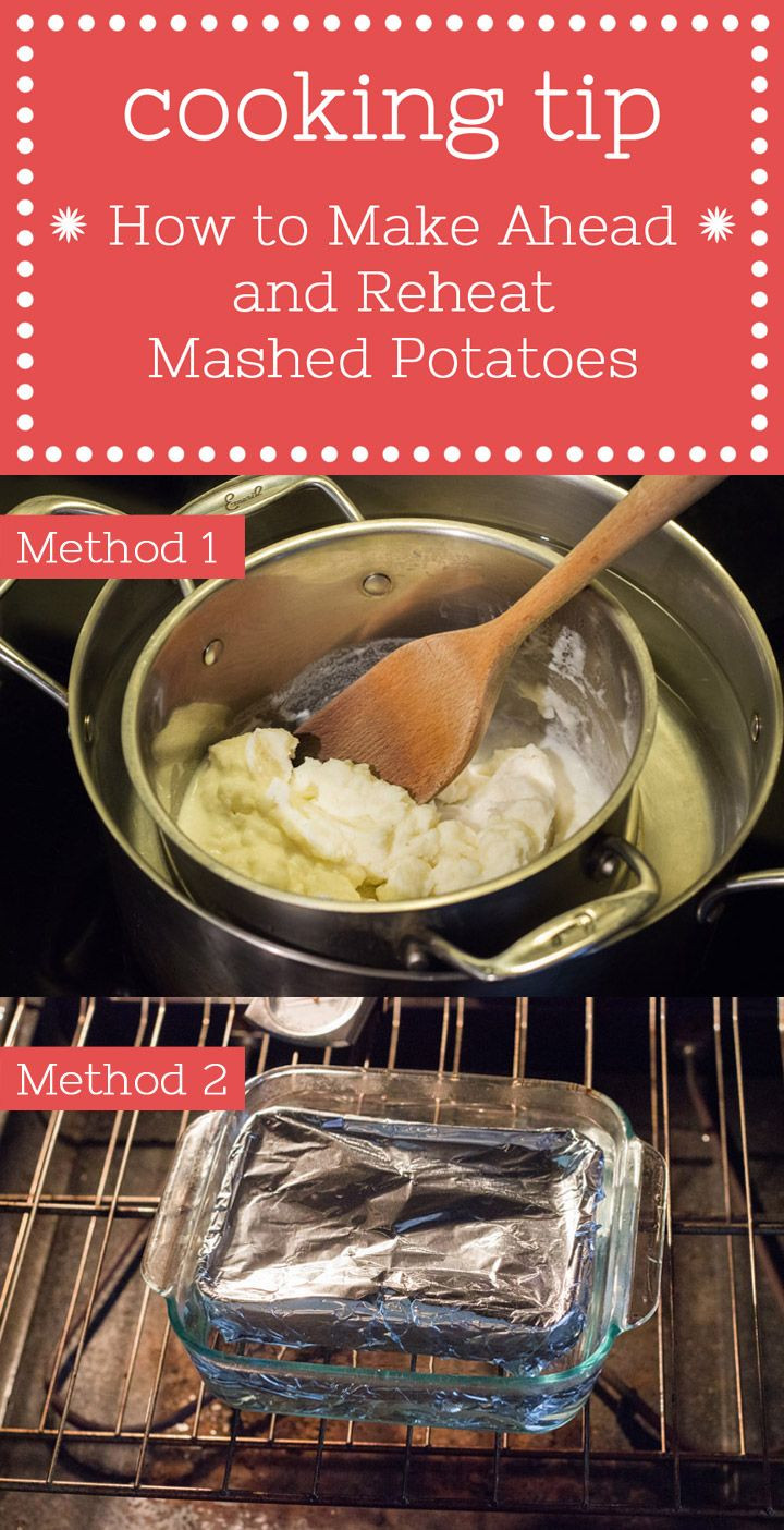 Reheating Mashed Potatoes In Microwave
 Tip How to Make Ahead and Reheat Mashed Potatoes