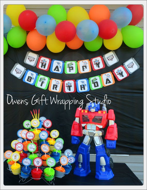 Rescue Bots Birthday Party Supplies
 Rescue Bots Cupcake Toppers Rescue Bots Party by
