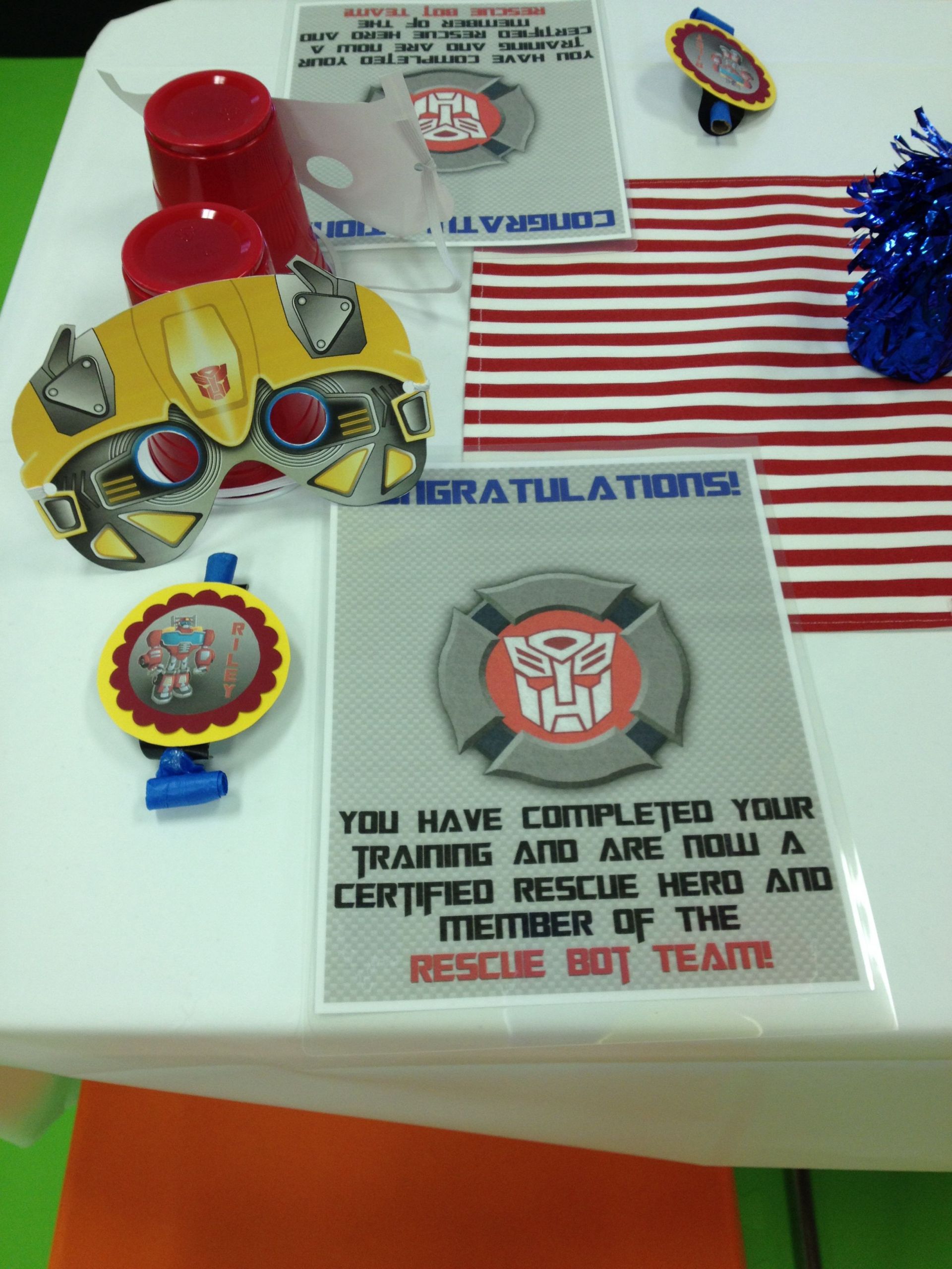 Rescue Bots Birthday Party Supplies
 Rescue Bots party Rescue bots party Pinterest