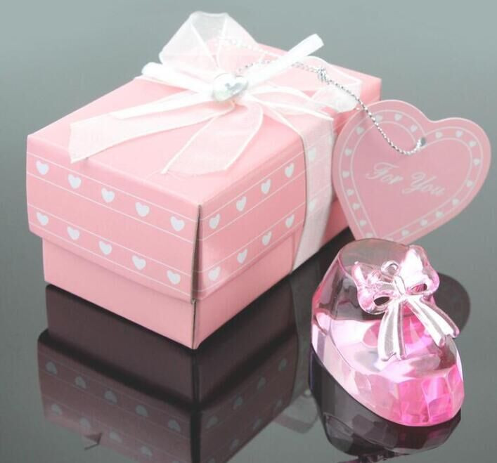 Returning Baby Shower Gifts
 50Pcs Baby Shower Gift For Guests Pink Color Crystal