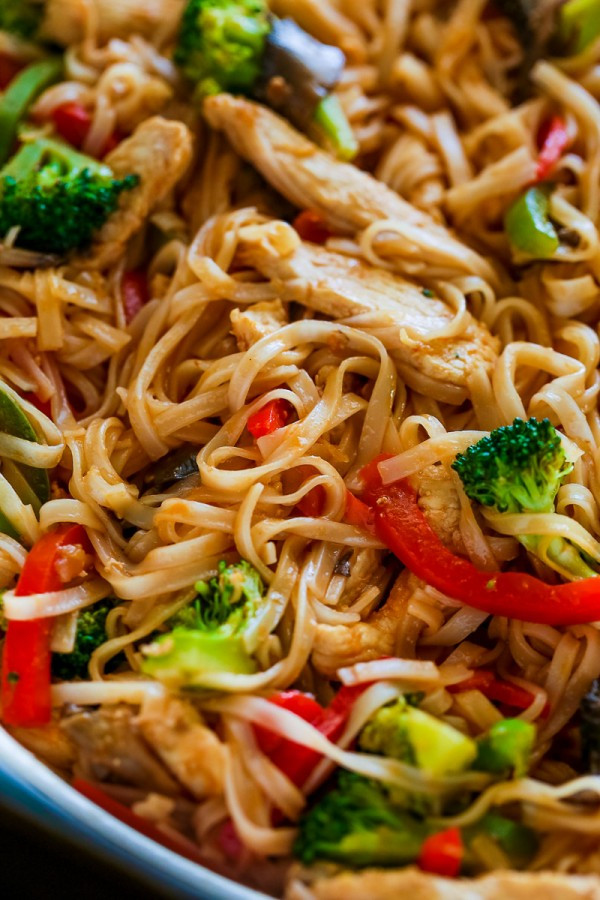 Rice And Noodles
 Chicken Stir Fry with Rice Noodles 30 minute meal