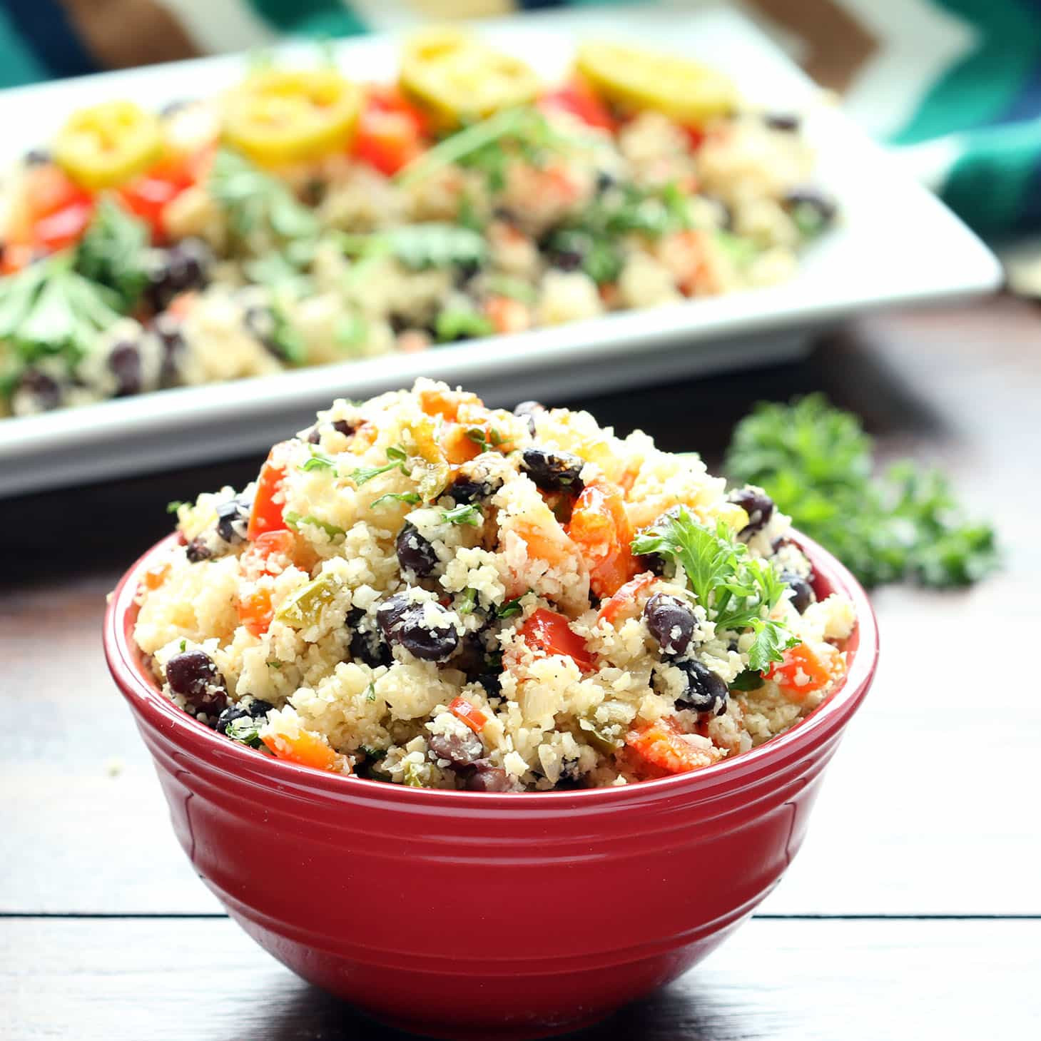 Rice Main Dishes
 Black Beans and Cauliflower Rice Gluten Free Vegan