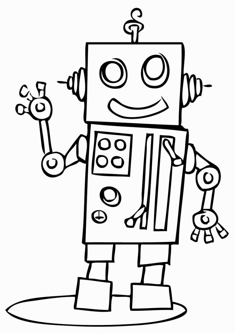 Robot Coloring Pages For Kids
 Robots Coloring Pages