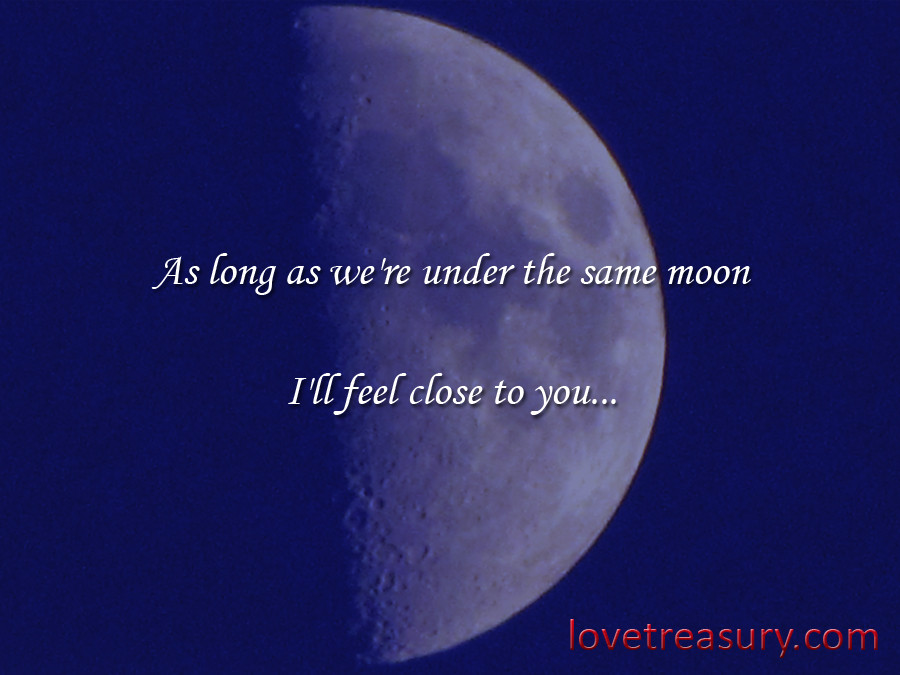 Romantic Moon Quotes
 Under The Same Moon Quotes QuotesGram