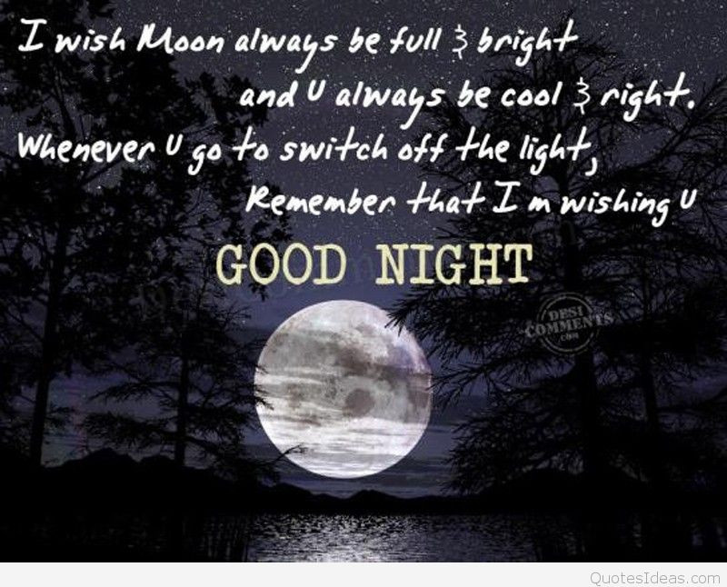 Romantic Moon Quotes
 Night quotes sayings good night sayings cards