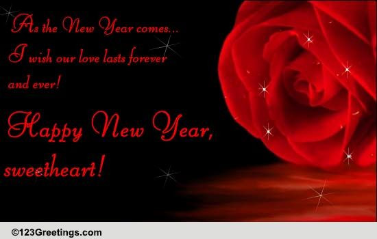 Romantic New Years Quotes
 A Romantic New Year Wish Free Love eCards Greeting Cards