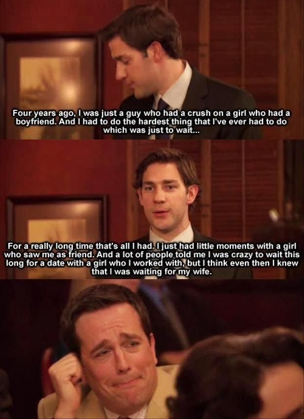 Romantic Quotes From The Office
 I love Jim and Pam Hilarious Pinterest
