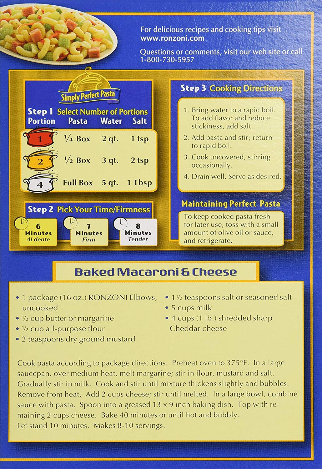 Ronzoni Baked Macaroni And Cheese
 Ronzoni Baked Ziti Recipe Box – Blog Dandk