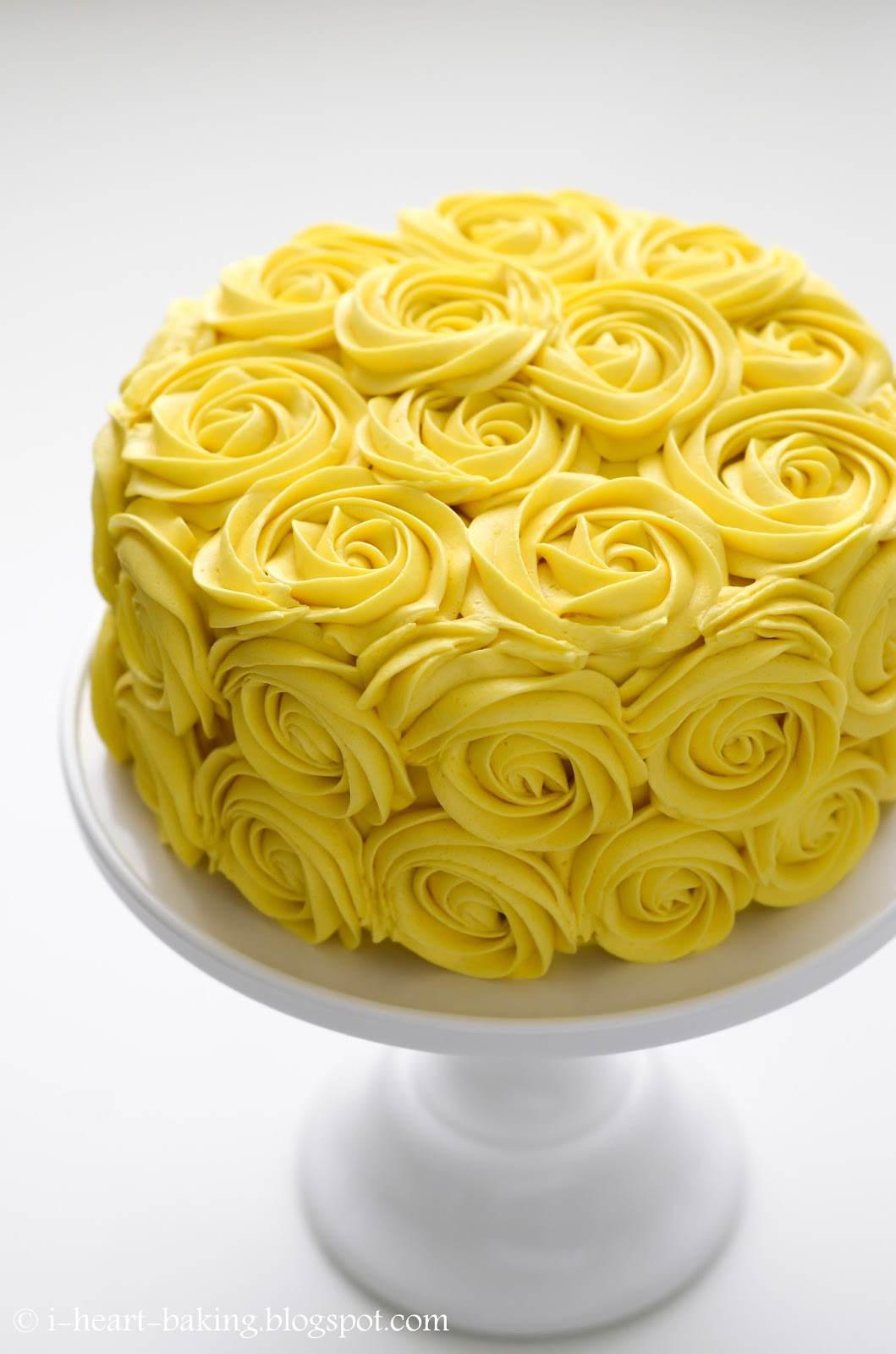 Rose Birthday Cake
 i heart baking yellow roses birthday cake