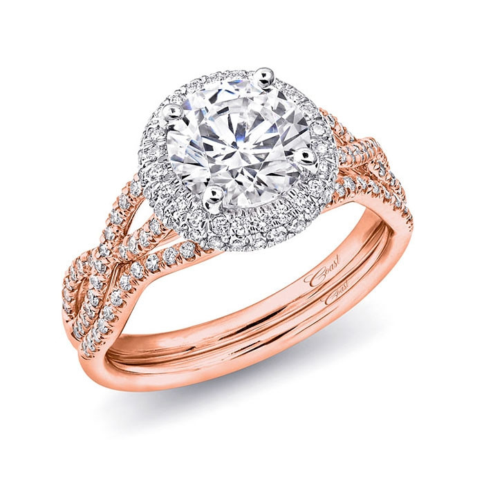 Rose Gold Diamond Engagement Ring
 Coast Diamond Engagement Ring of the Week Round Diamond