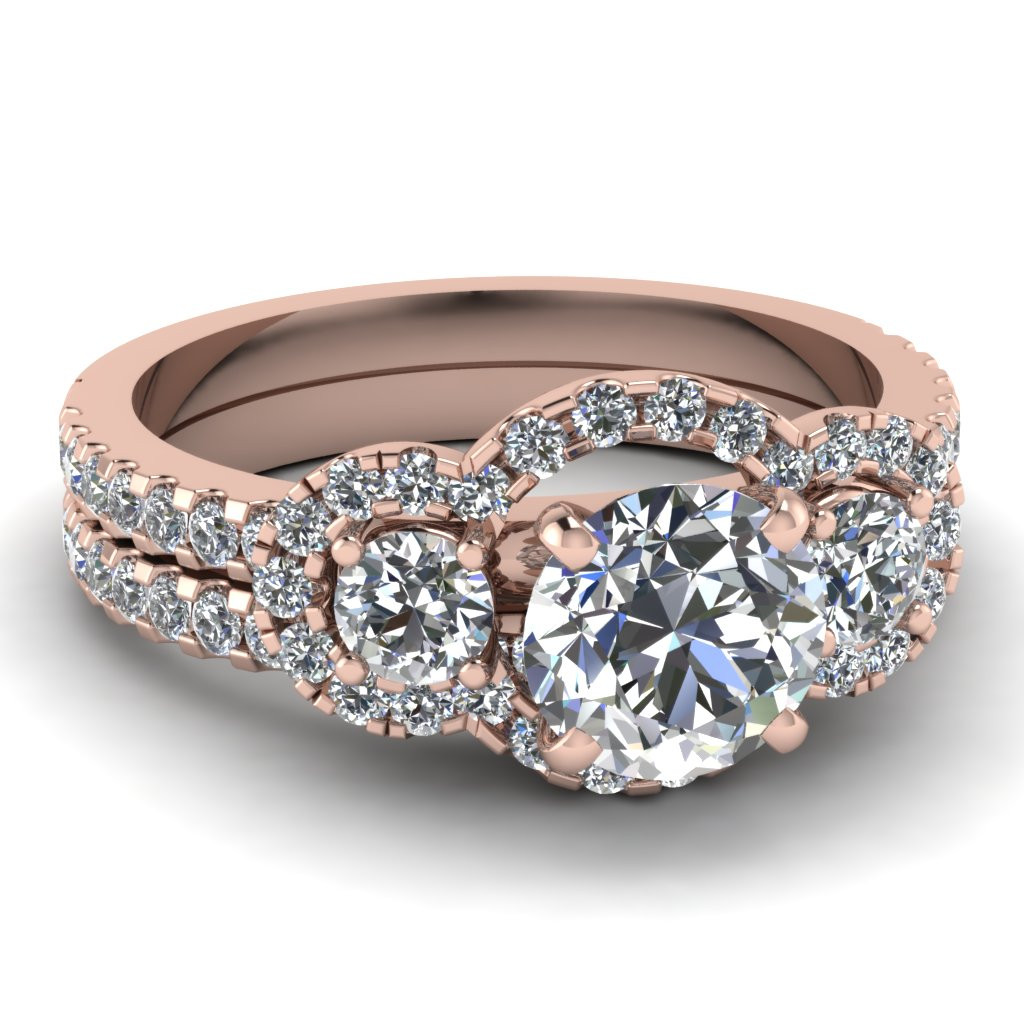 25 Of the Best Ideas for Rose Gold Wedding Ring Sets - Home, Family ...