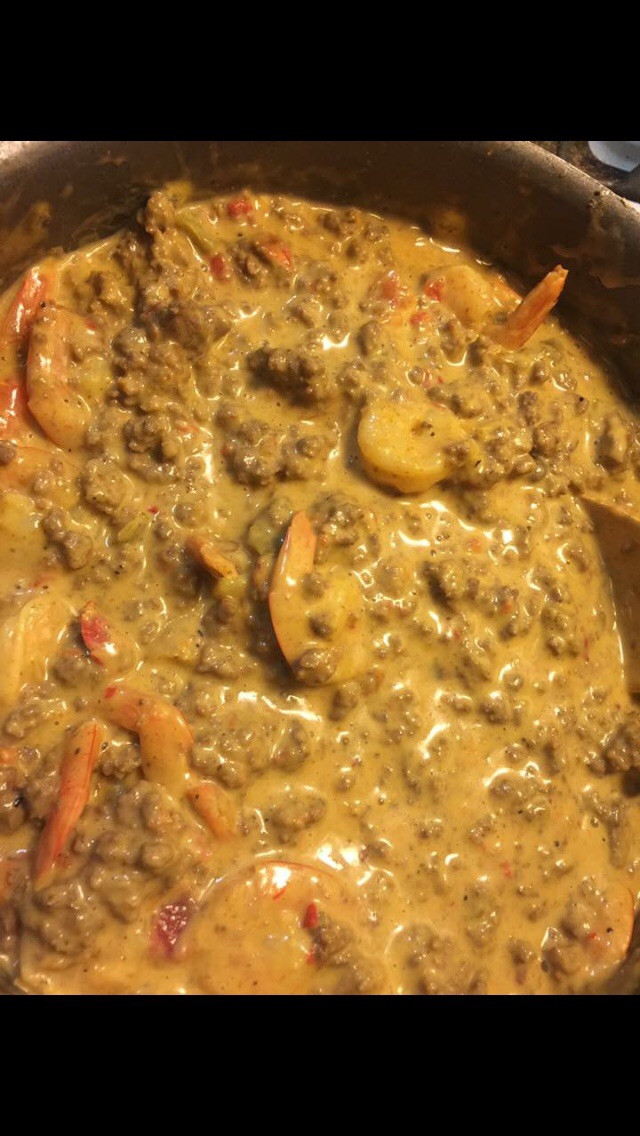 Rotel Dip With Shrimp
 rotel dip with ground beef and shrimp