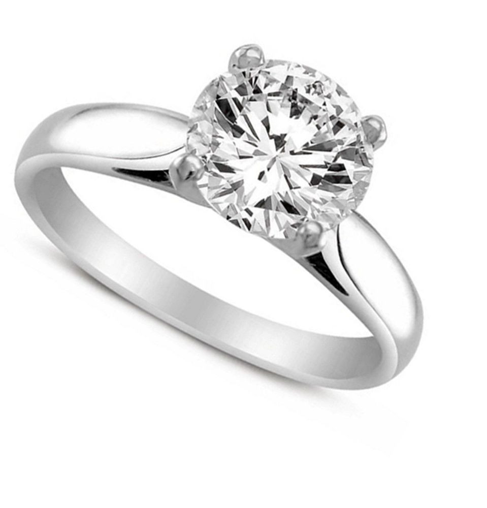 Round Wedding Rings
 1 00 Ct Round Cut Solitaire Engagement Wedding Ring Solid