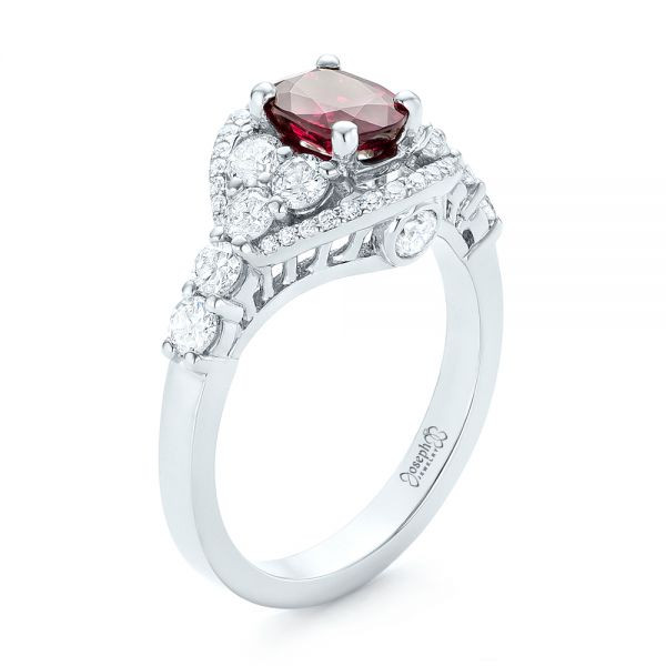 Ruby And Diamond Engagement Rings
 Custom Ruby And Diamond Engagement Ring Seattle