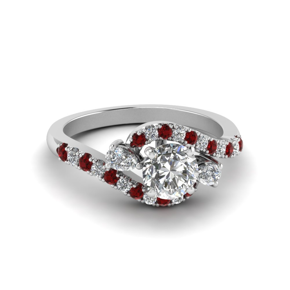 Ruby Diamond Engagement Ring
 Purchase Ruby Halo Engagement Rings Fascinating Diamonds