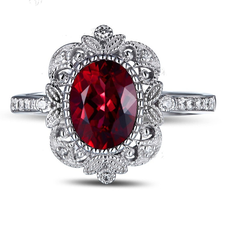 Ruby Diamond Engagement Ring
 Vintage 1 50 Carat Ruby and Diamond Engagement Ring in