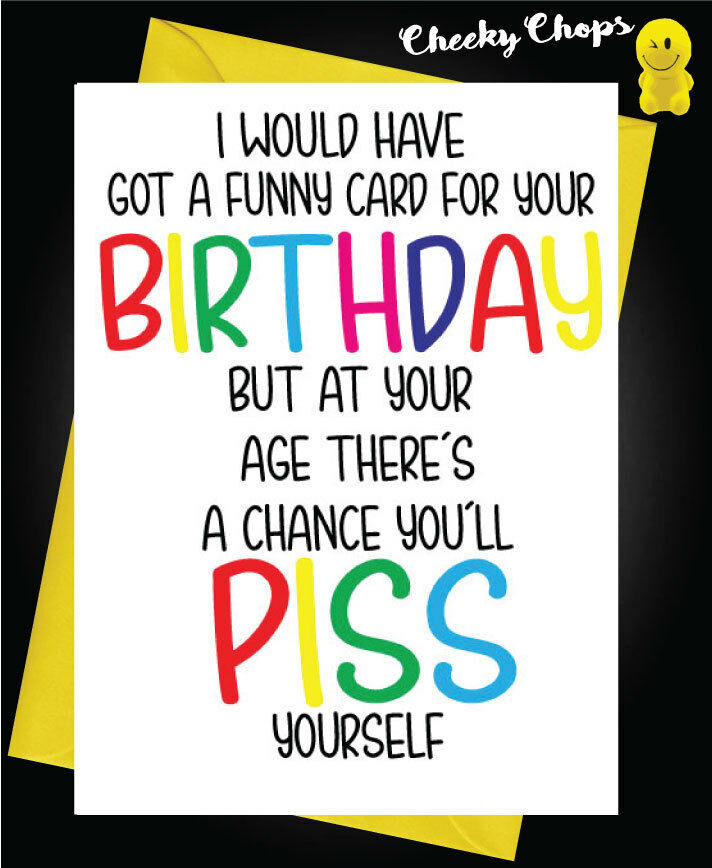 Rude Birthday Wishes
 Funny Rude Birthday Card Sister Mum Friend Greeting Gift