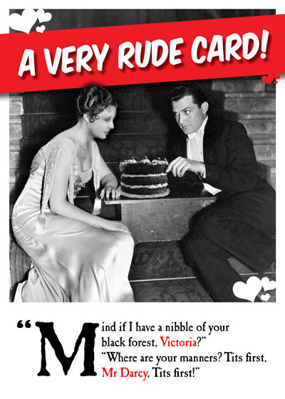 Rude Birthday Wishes
 Personalised very rude Valentine card