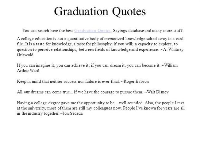Sad Graduation Quotes
 Disney High School Graduation Quotes QuotesGram