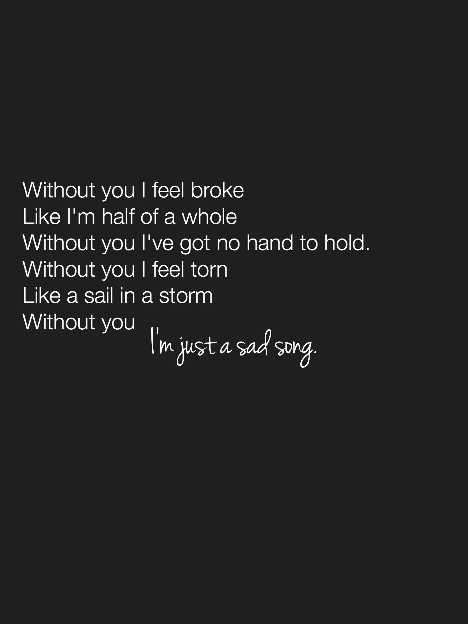 Sad Song Quotes
 Pin on My quotes
