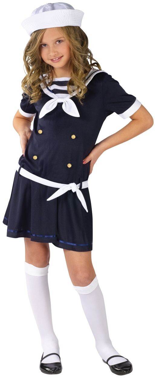 Sailor Costumes DIY
 Sailor Girl Costume Sea Sweetie Sailor Costume for Kids